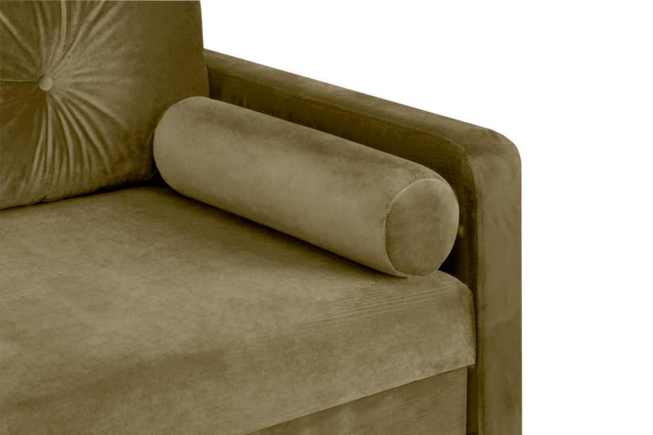 ERISO Beżowa welurowa sofa 3 osobowa rozkładana beżowy - zdjęcie 5