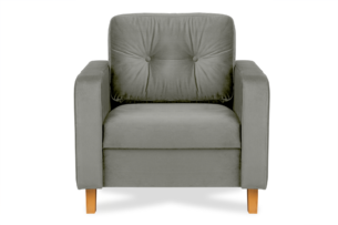 ERISO, https://dev1-mda.konsimo.pl/kolekcja/eriso/ Welurowy szary fotel do salonu szary - zdjęcie