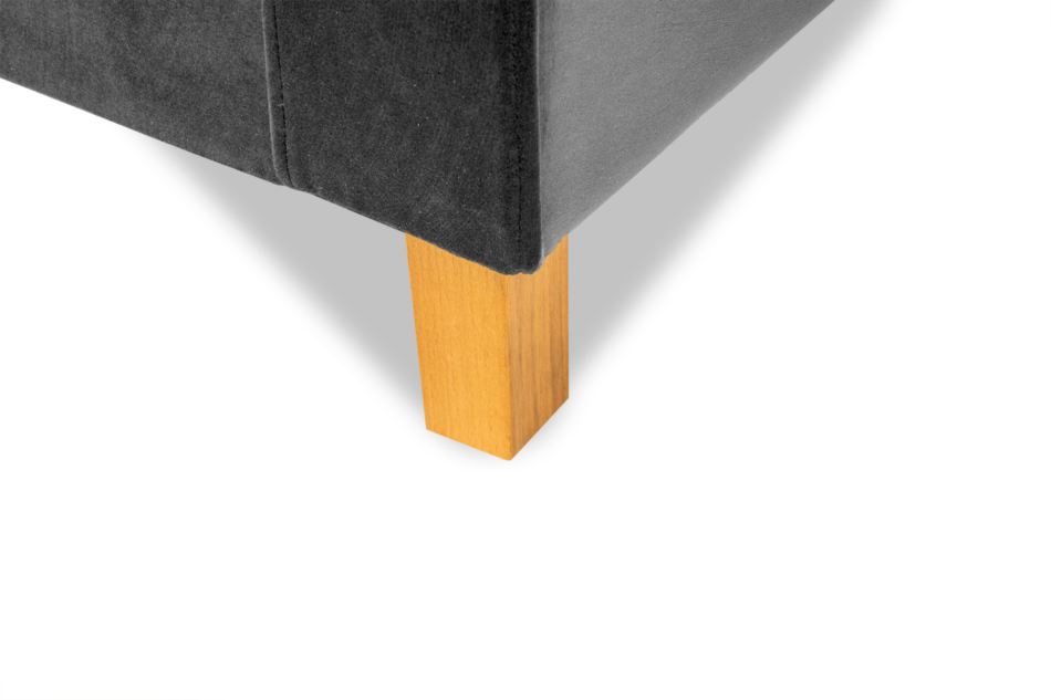 ERISO Ciemnoszary welurowy fotel do salonu grafitowy - zdjęcie 4