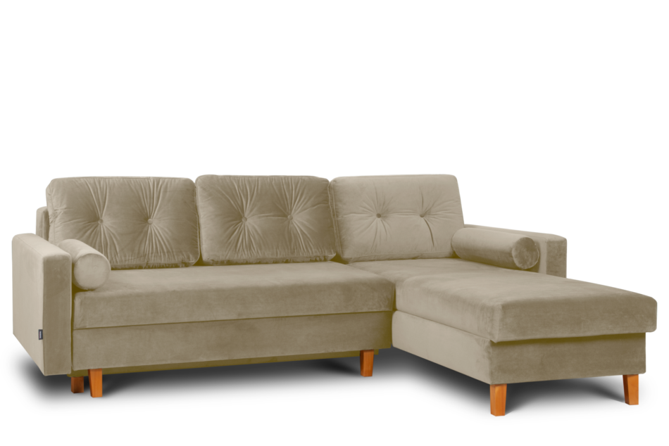 ERISO Beżowy narożnik do salonu beżowy - zdjęcie 1