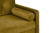 ERISO Żółta welurowa sofa 3 osobowa rozkładana miodowy - zdjęcie 6
