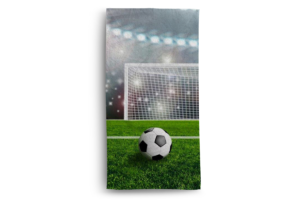 DIMUS, https://dev1-mda.konsimo.pl/kolekcja/dimus/ Ręcznik bramka zielony/biały - zdjęcie