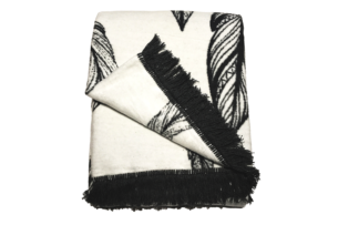 FIGO, https://dev1-mda.konsimo.pl/kolekcja/figo/ Koc kremowy/czarny - zdjęcie