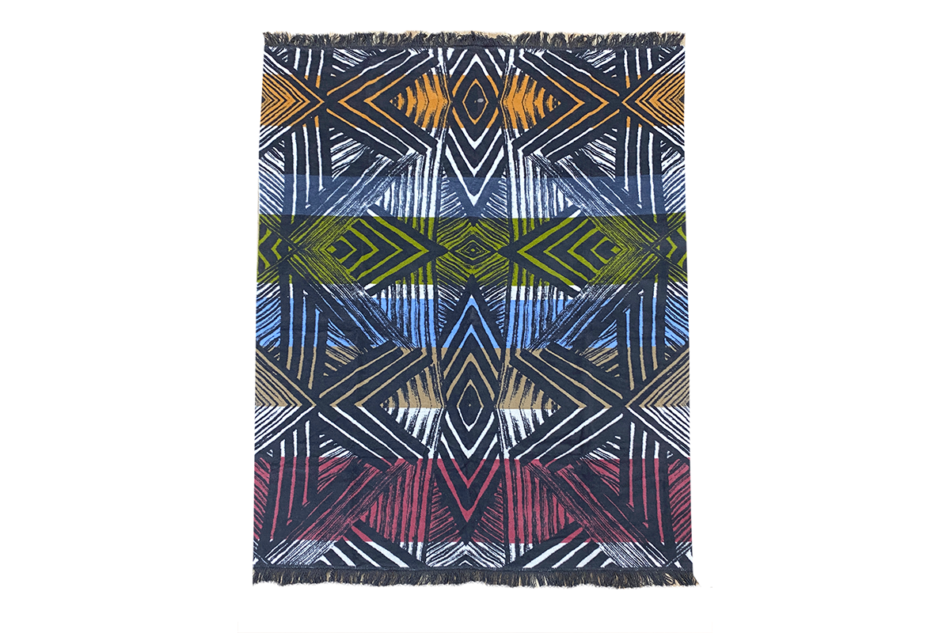 FIGO Koc czarny/wielokolorowy - zdjęcie 1