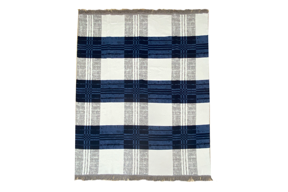 FIGO Koc niebieski/beżowy - zdjęcie 1