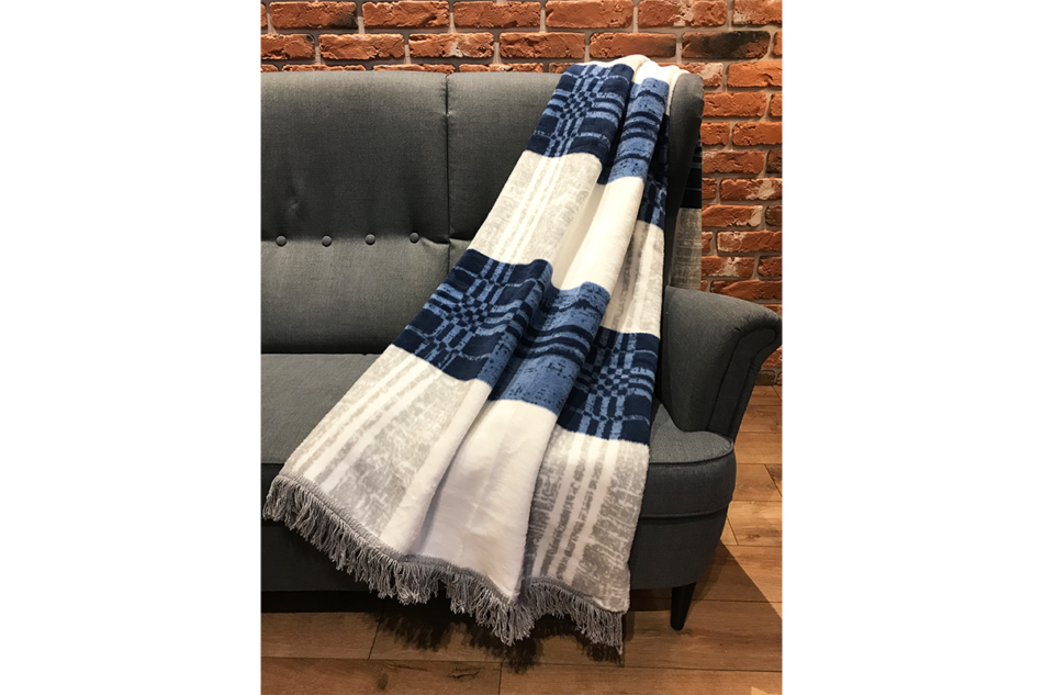 FIGO Koc niebieski/beżowy - zdjęcie 2