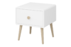 GAIA Stolik nocny biały/dąb - zdjęcie 3