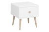 GAIA Stolik nocny biały/dąb - zdjęcie 2
