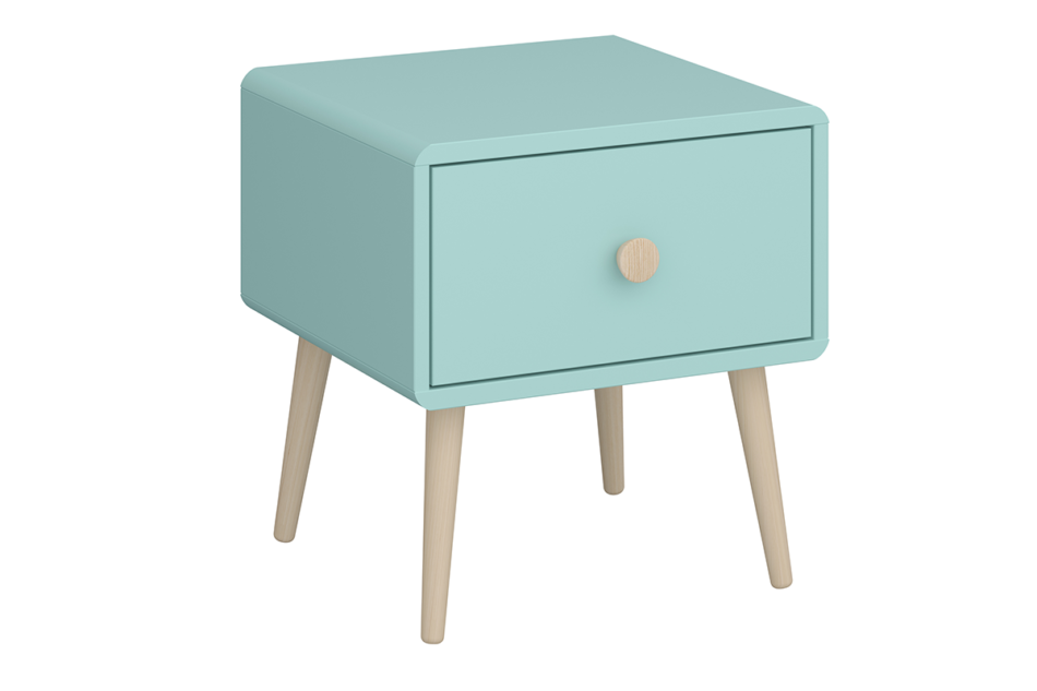 GAIA Stolik nocny miętowy/dąb - zdjęcie 1