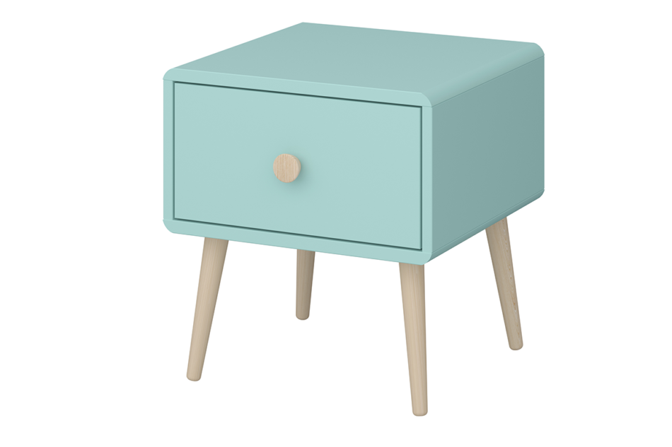 GAIA Stolik nocny miętowy/dąb - zdjęcie 2