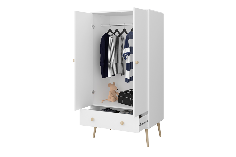 GAIA Szafa biały/dąb - zdjęcie 3