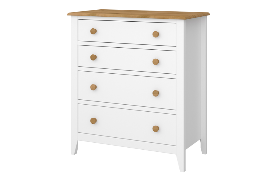 HESTON Komoda biały/dąb naturalny - zdjęcie 1