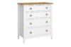 HESTON Komoda biały/dąb naturalny - zdjęcie 1