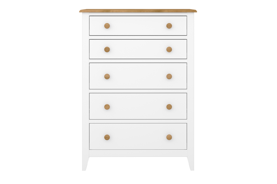 HESTON Komoda biały/dąb naturalny - zdjęcie 0