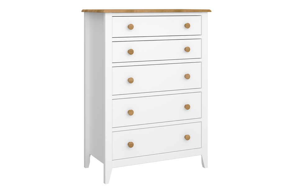 HESTON Komoda biały/dąb naturalny - zdjęcie 1