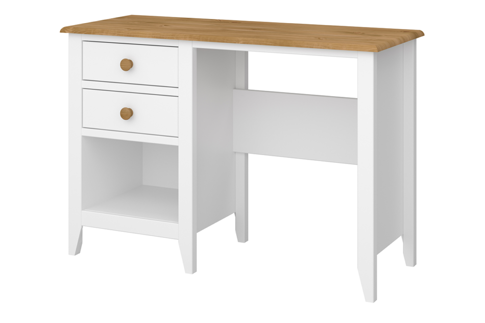 HESTON Biurko biały/dąb naturalny - zdjęcie 1
