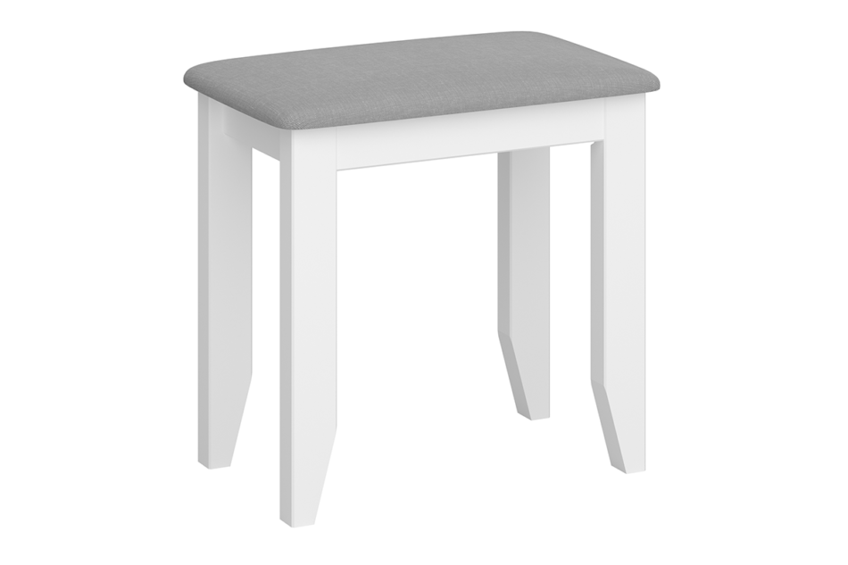 HESTON Stołek biały/szary - zdjęcie 1