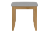 HESTON Stołek dąb naturalny/szary - zdjęcie 1