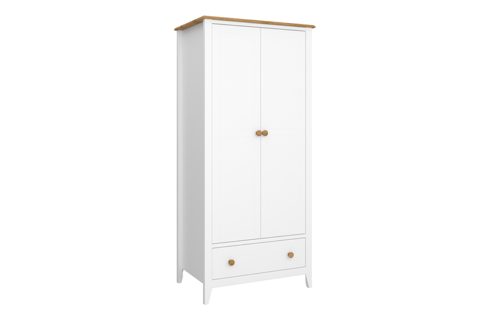 HESTON Szafa biały/dąb naturalny - zdjęcie 3