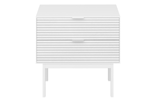 SOMA, https://dev1-mda.konsimo.pl/kolekcja/soma/ Stolik nocny biały - zdjęcie