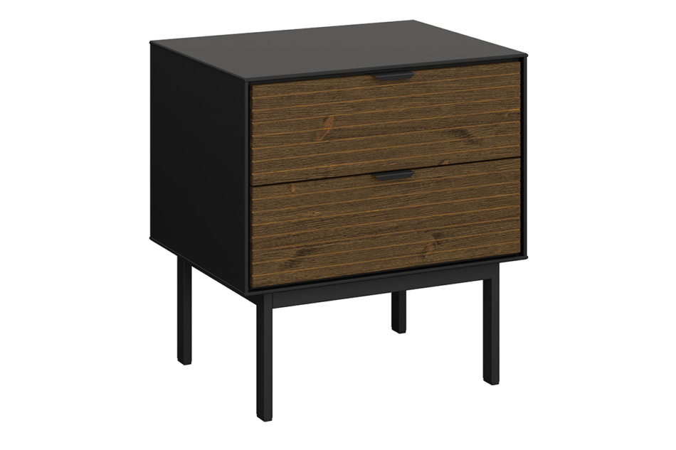 SOMA Stolik nocny czarny/jesion ciemny - zdjęcie 2