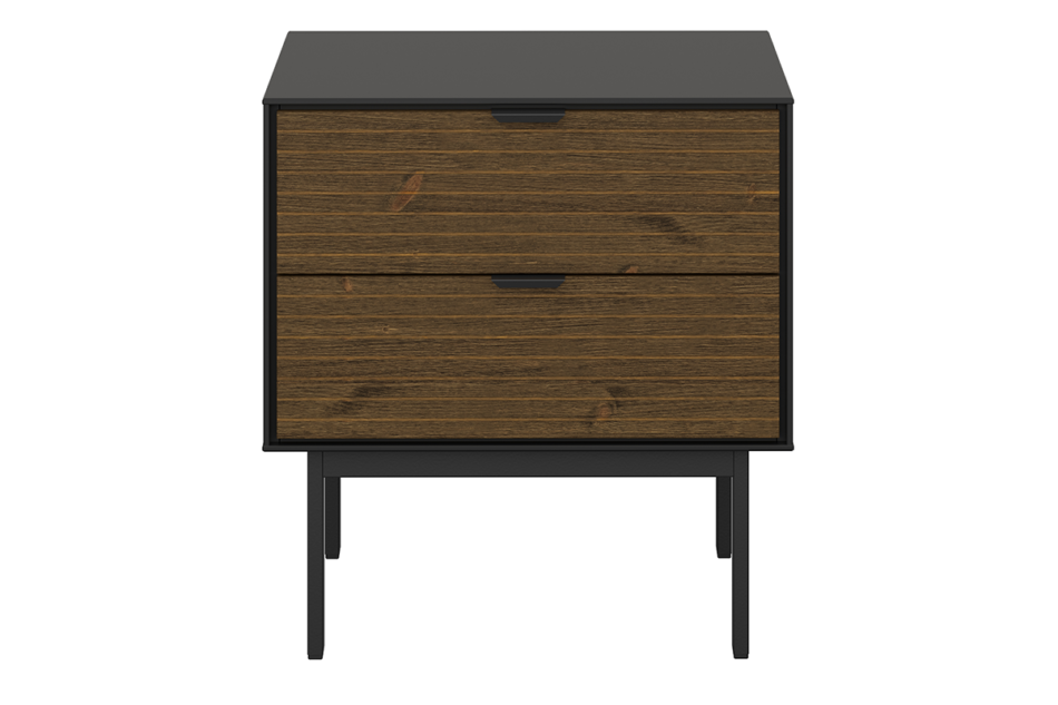 SOMA Stolik nocny czarny/jesion ciemny - zdjęcie 0