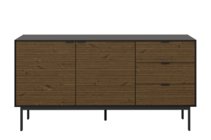 SOMA, https://dev1-mda.konsimo.pl/kolekcja/soma/ Komoda czarny/jesion ciemny - zdjęcie