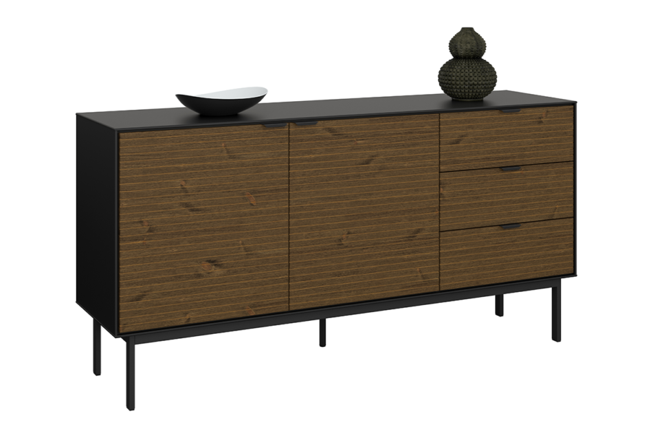 SOMA Komoda czarny/jesion ciemny - zdjęcie 1