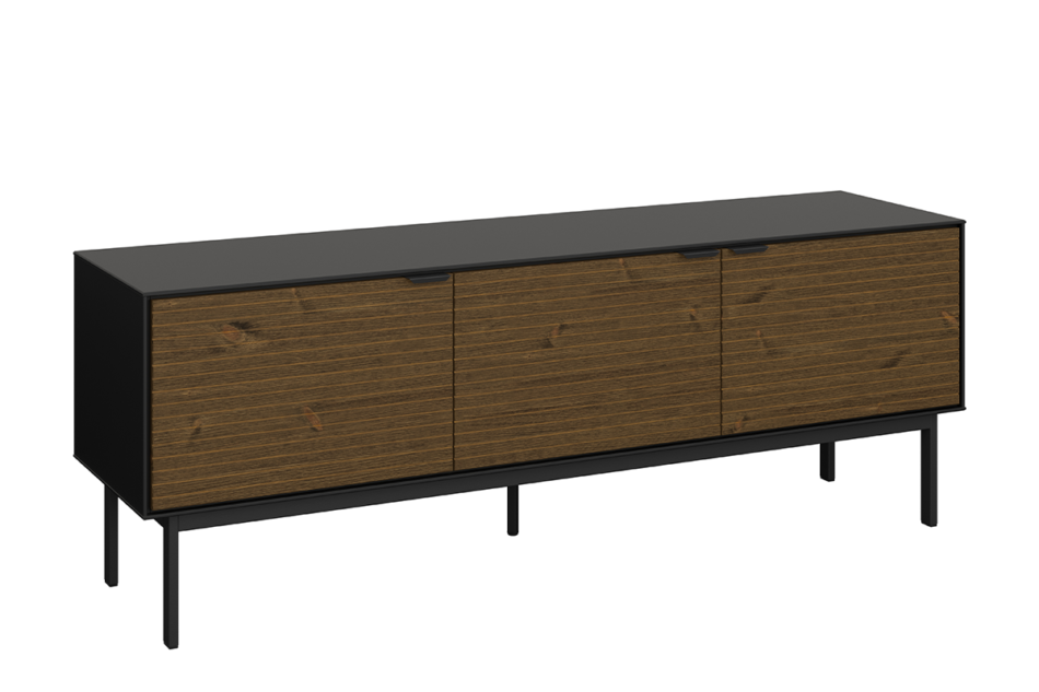 SOMA Szafka RTV czarny/jesion ciemny - zdjęcie 0