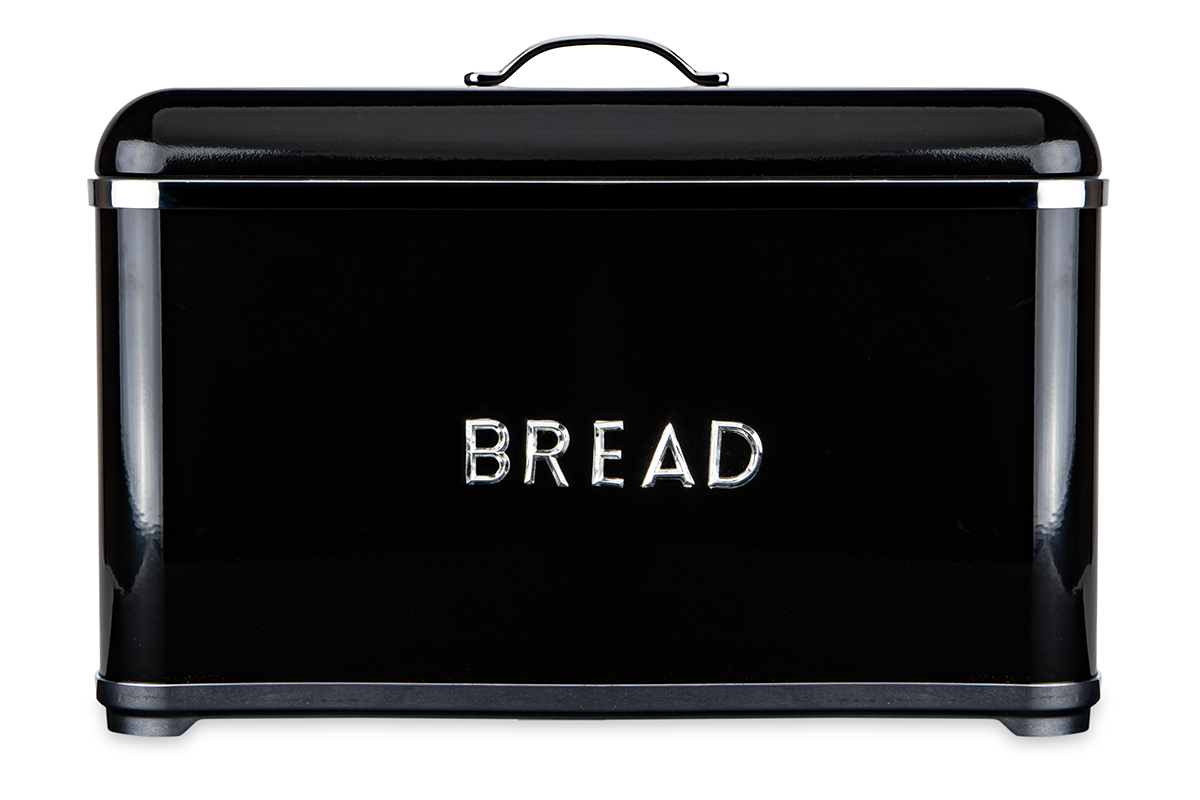 Chlebak stalowy mały czarny