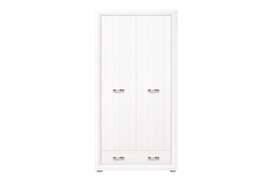 MILVO Szafa ubraniowa biały - zdjęcie 0