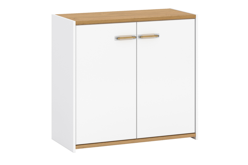 ANTHO Komoda biały/dąb naturalny - zdjęcie 0