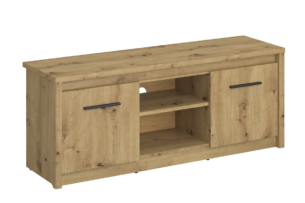 LEORI, https://dev1-mda.konsimo.pl/kolekcja/leori/ Szafka RTV dąb artisan - zdjęcie