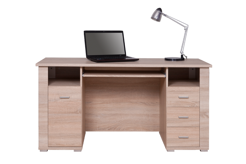 THEMO Duże biurko dąb sonoma dąb sonoma - zdjęcie 0