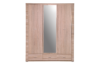THEMO Szafa z lustrem na ubrania dąb sonoma dąb sonoma - zdjęcie 1