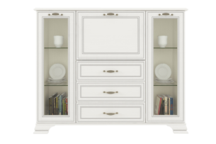 VETICA, https://dev1-mda.konsimo.pl/kolekcja/vetica/ Komoda z barkiem i szufladami glamour kremowy - zdjęcie