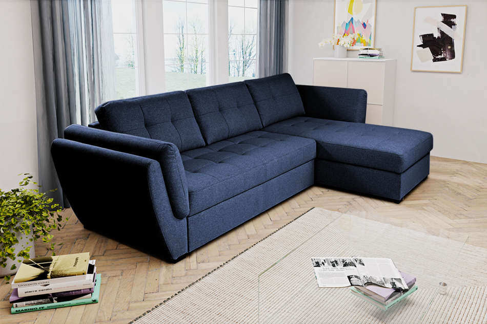 HALOPE Narożnik lewy/prawy granatowy - zdjęcie 1