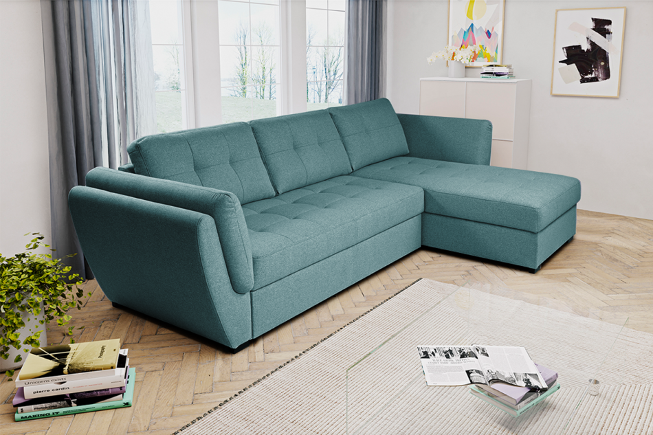 HALOPE Narożnik lewy/prawy turkusowy - zdjęcie 1