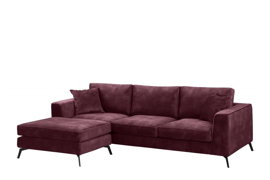 NORIS Narożnik lewy/prawy bordowy - zdjęcie 1