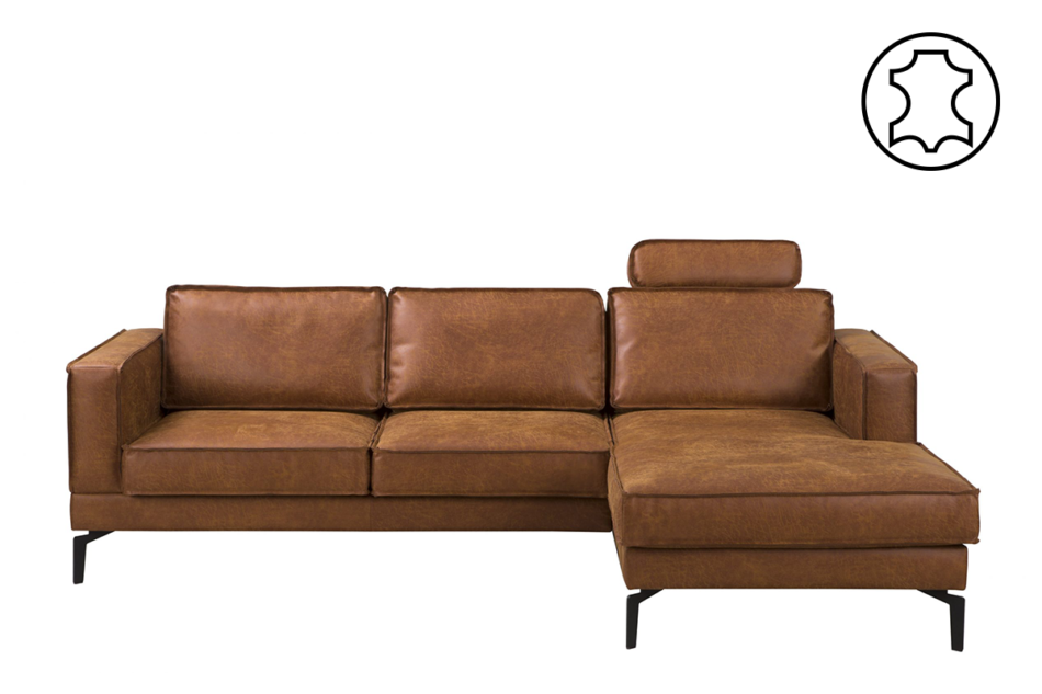 ALTHA Sofa 3 jasny brązowy - zdjęcie 0