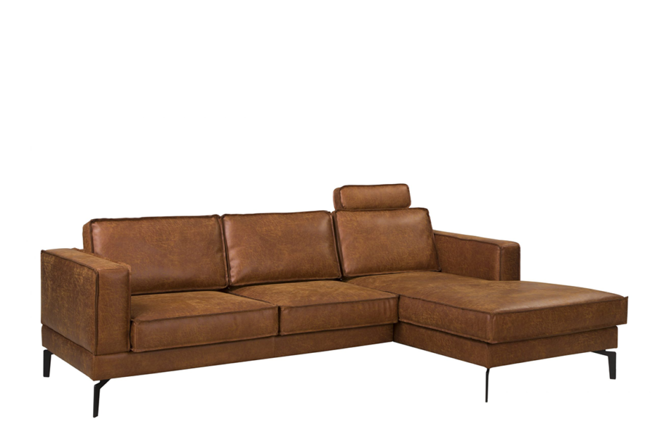 ALTHA Sofa 3 jasny brązowy - zdjęcie 1