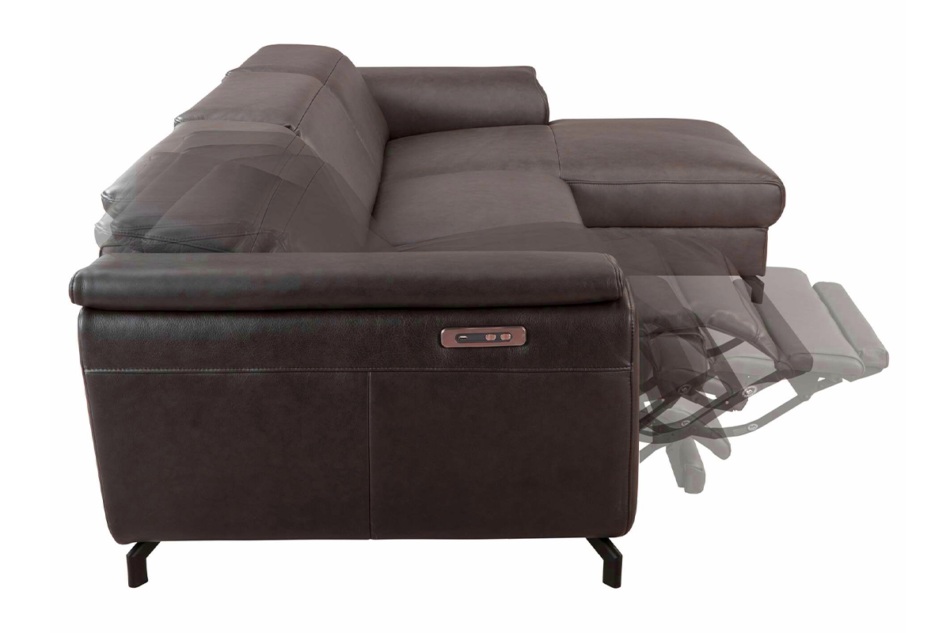 CERTI Narożnik lewy/prawy ciemny brązowy - zdjęcie 5