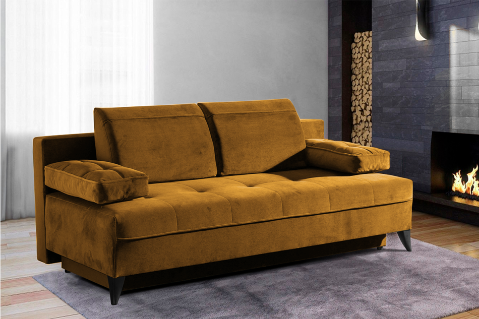 NETISO Sofa 3 musztardowy - zdjęcie 4