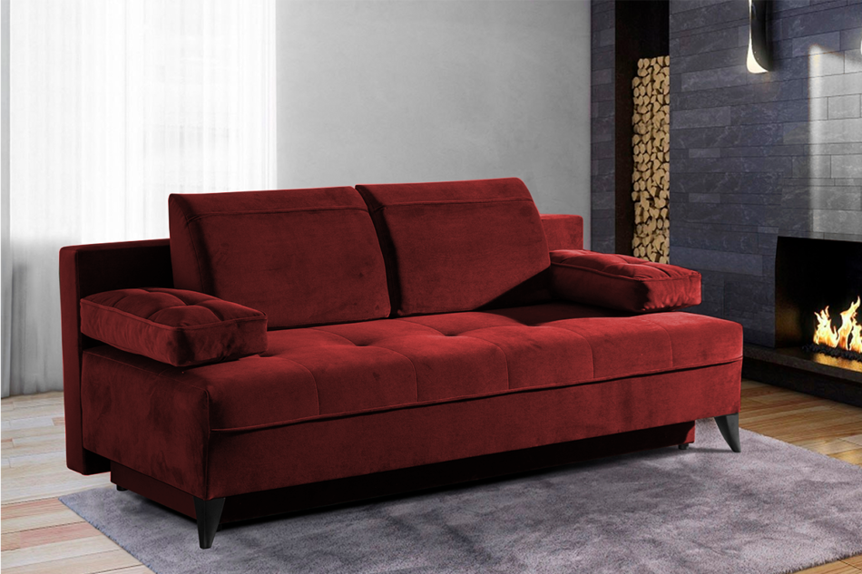 NETISO Sofa 3 bordowy - zdjęcie 4