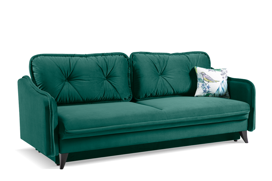 MELICO Sofa 3 ciemny zielony - zdjęcie 1