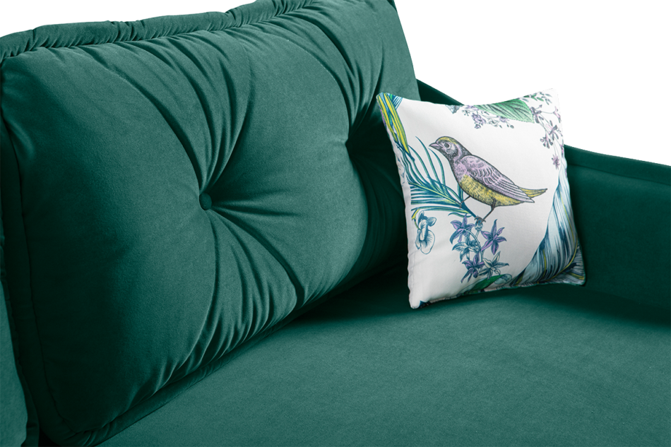 MELICO Sofa 3 ciemny zielony - zdjęcie 4