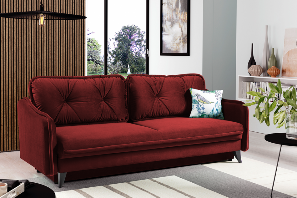 MELICO Sofa 3 bordowy - zdjęcie 5