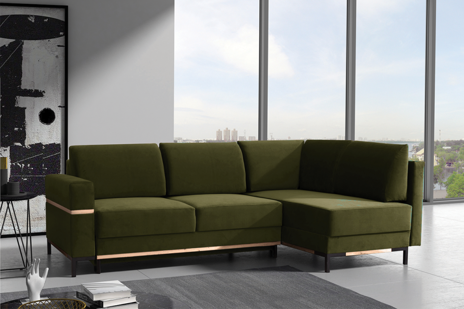 BOHUS Narożnik lewy/prawy oliwkowy - zdjęcie 4