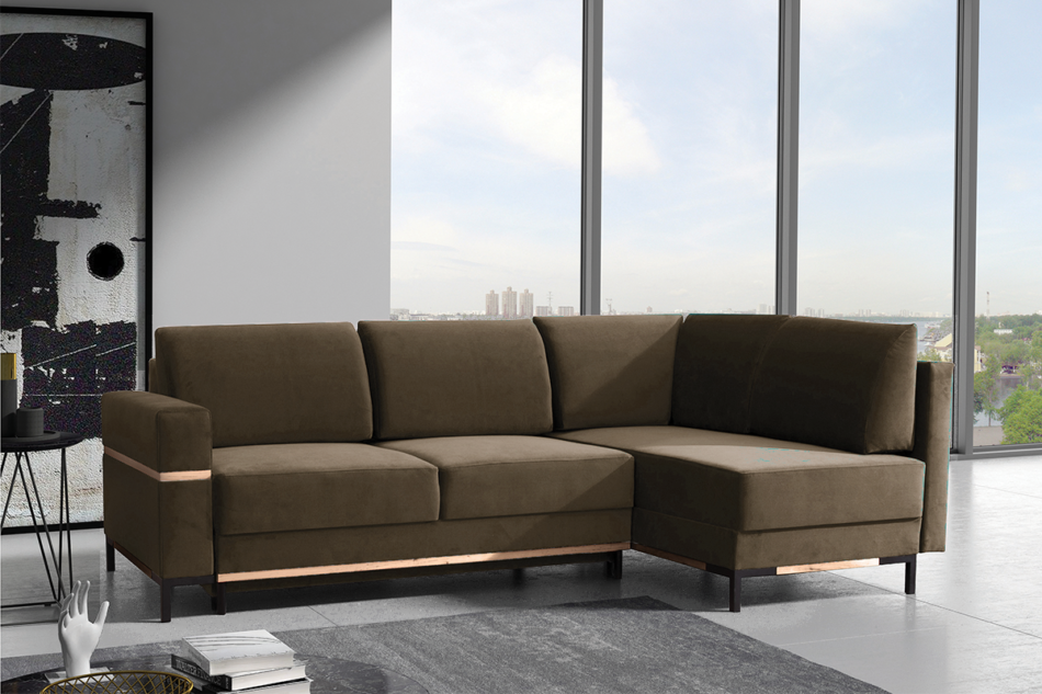 BOHUS Narożnik lewy/prawy jasny brązowy - zdjęcie 4