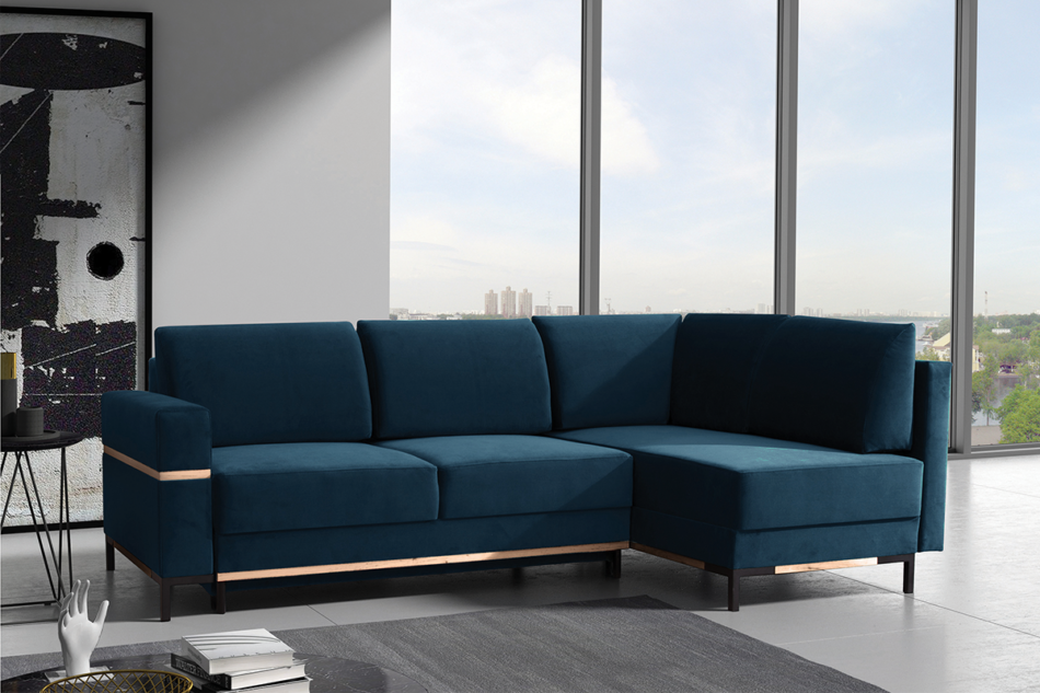 BOHUS Narożnik lewy/prawy granatowy - zdjęcie 4